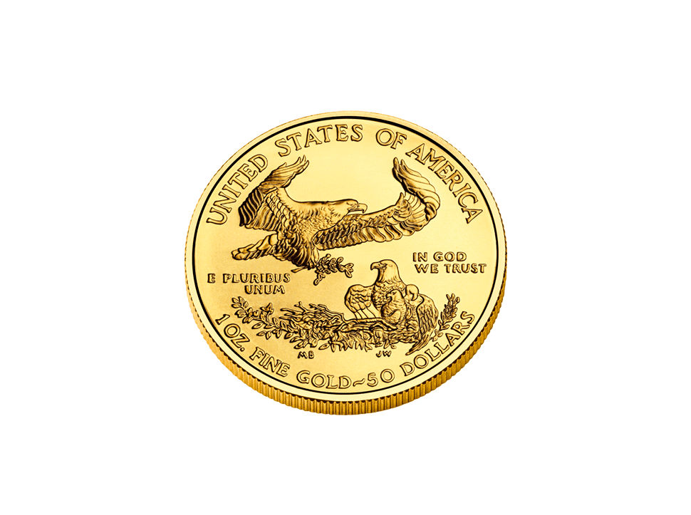 Buy original gold coins 1 oz Gold American Eagle with Bitcoin!