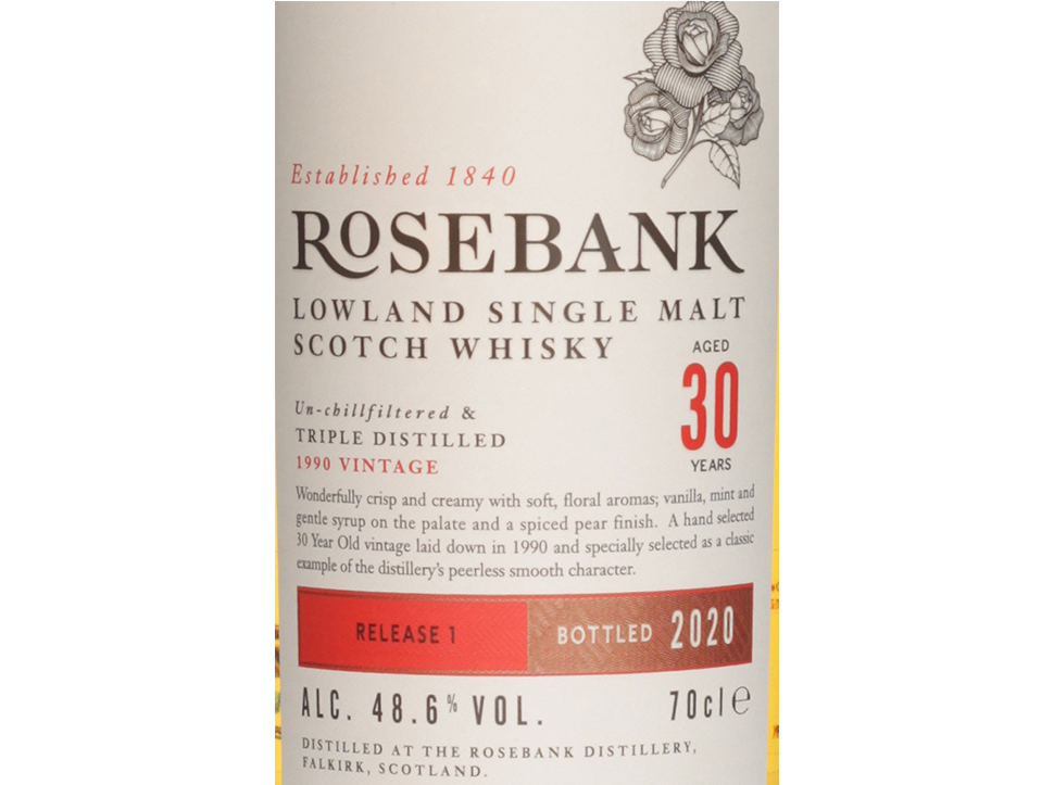 Buy original Whiskey Rosebank 30 years with Bitcoin!