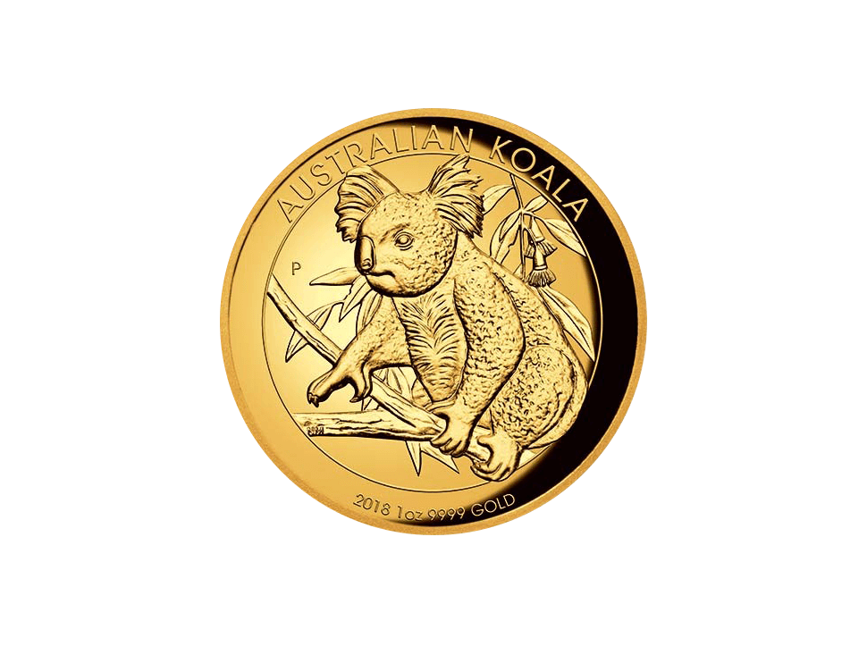 Buy original gold coins Australia 1 oz Koala 2018 PP Gold Coin with Bitcoin!