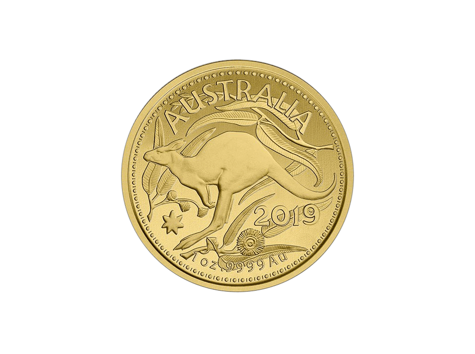 Buy original gold coins Australian 1 oz RAM Kangaroo 2019 Gold with Bitcoin!