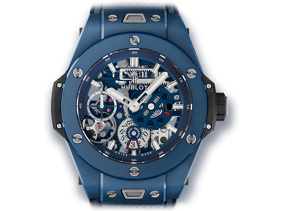 Buy original Hublot BIG BANG MECA-10 CERAMIC BLUE 414.EX.5123.RX with Bitcoins!