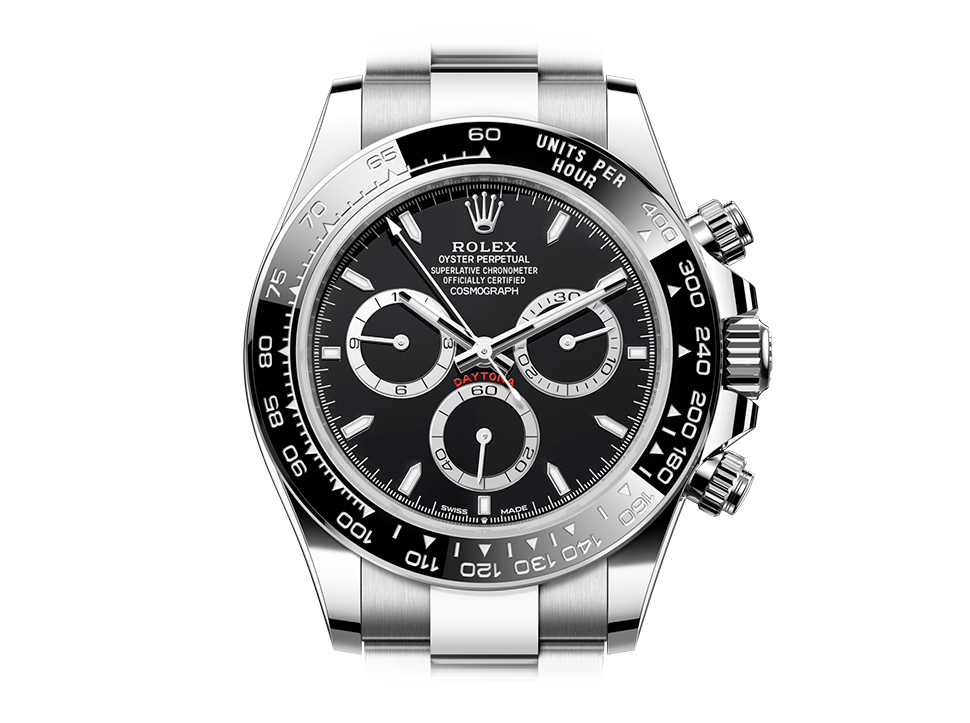 Buy original Rolex Daytona m 126500ln-0002 black with Bitcoin!