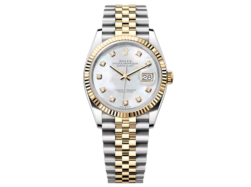 Buy original  Rolex Datejust 36 m 126233-0023 with Bitcoin!