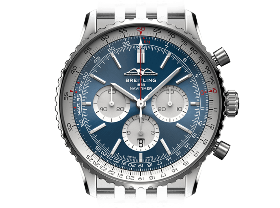 Buy original Breitling Navitimer B01 Chronograph AB0137211C1A1 with Bitcoin!