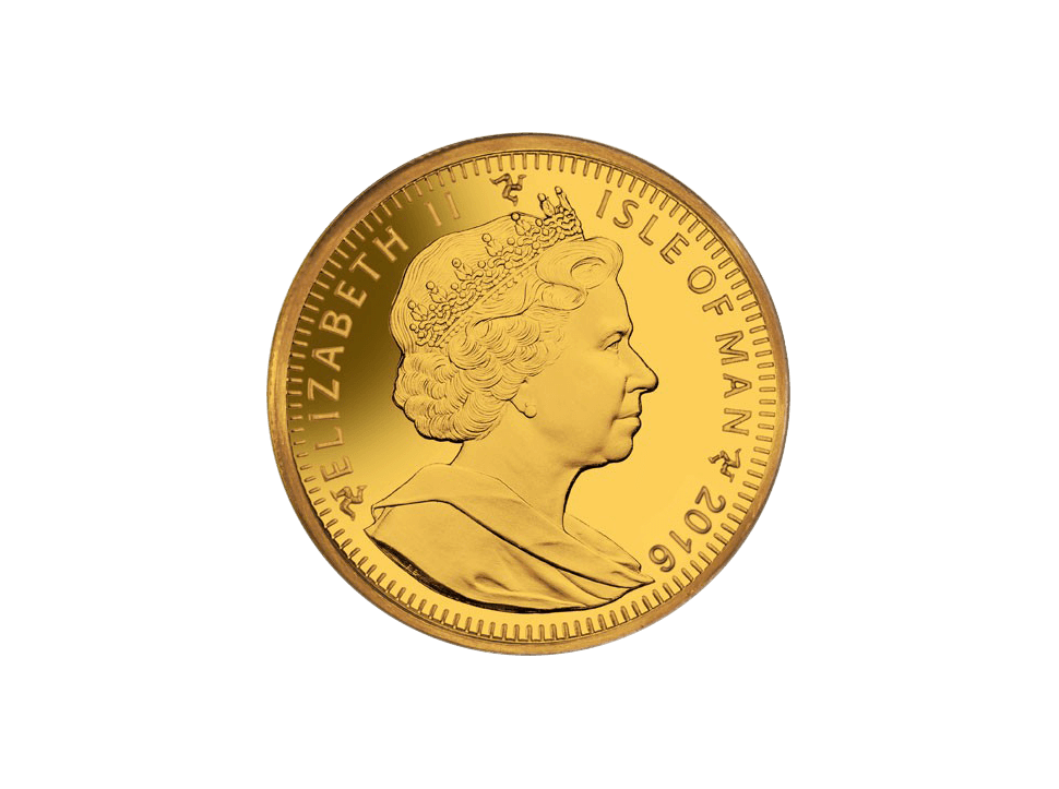 Buy original gold coins Isle of Man 1 oz Angel Gold with Bitcoin!