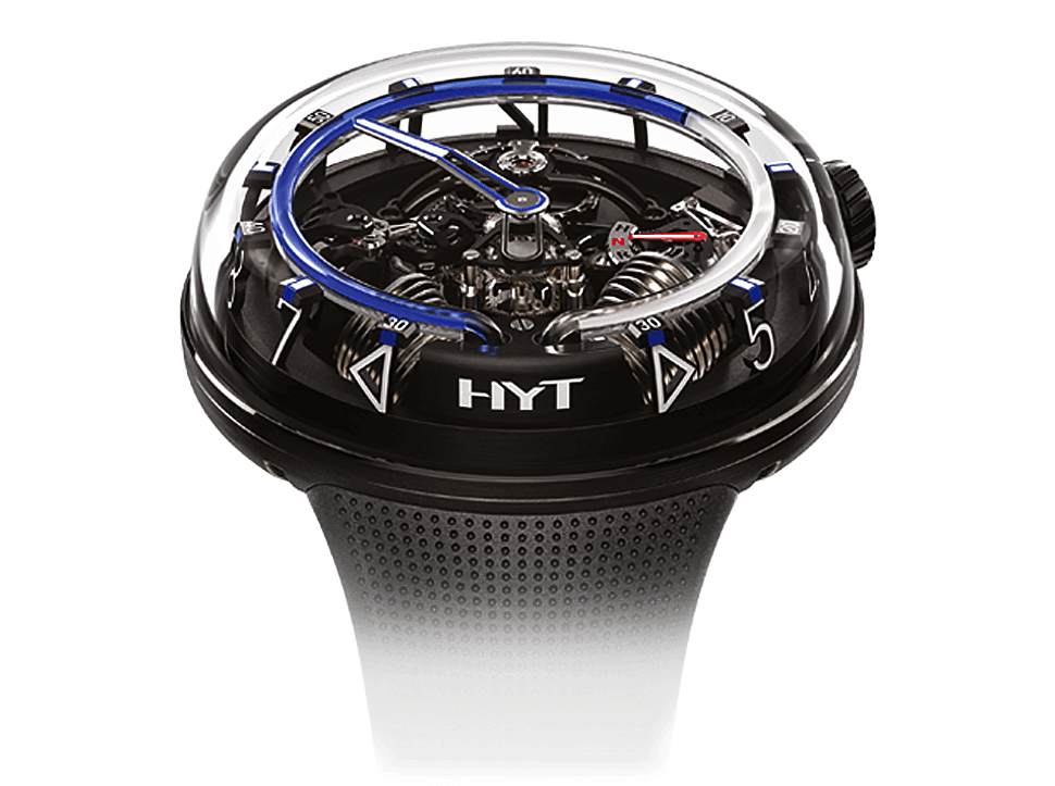 Buy original HYT H20 Black DLC Blue 251-AD-462-BF-RU with Bitcoins!