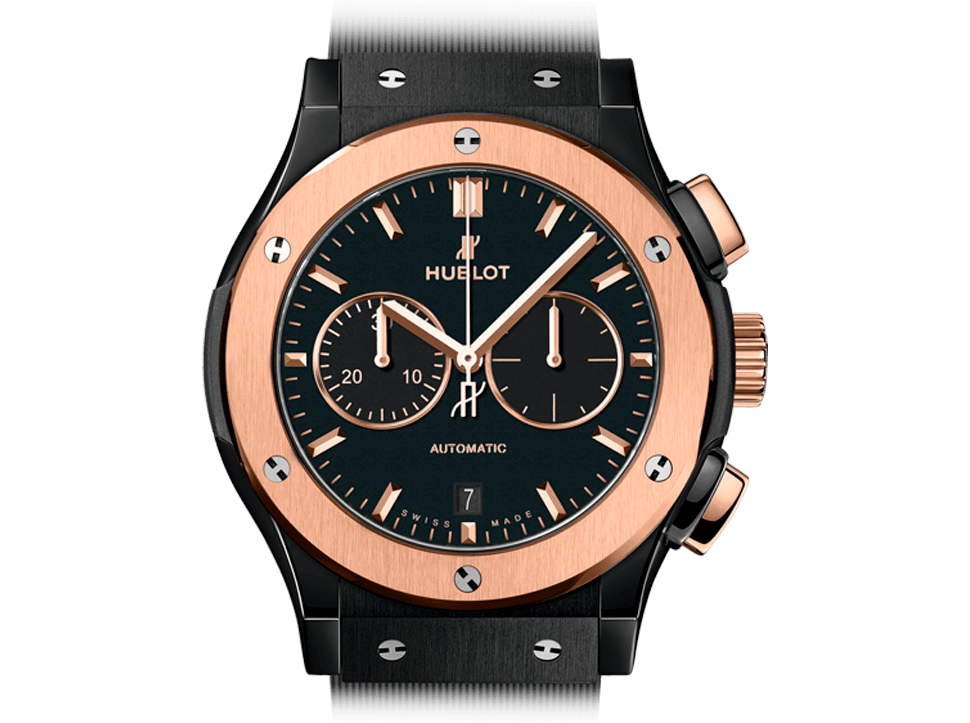 Buy original Hublot Classic Fusion Chronograph Ceramic King Gold 541.CO.1181.RX with Bitcoins!