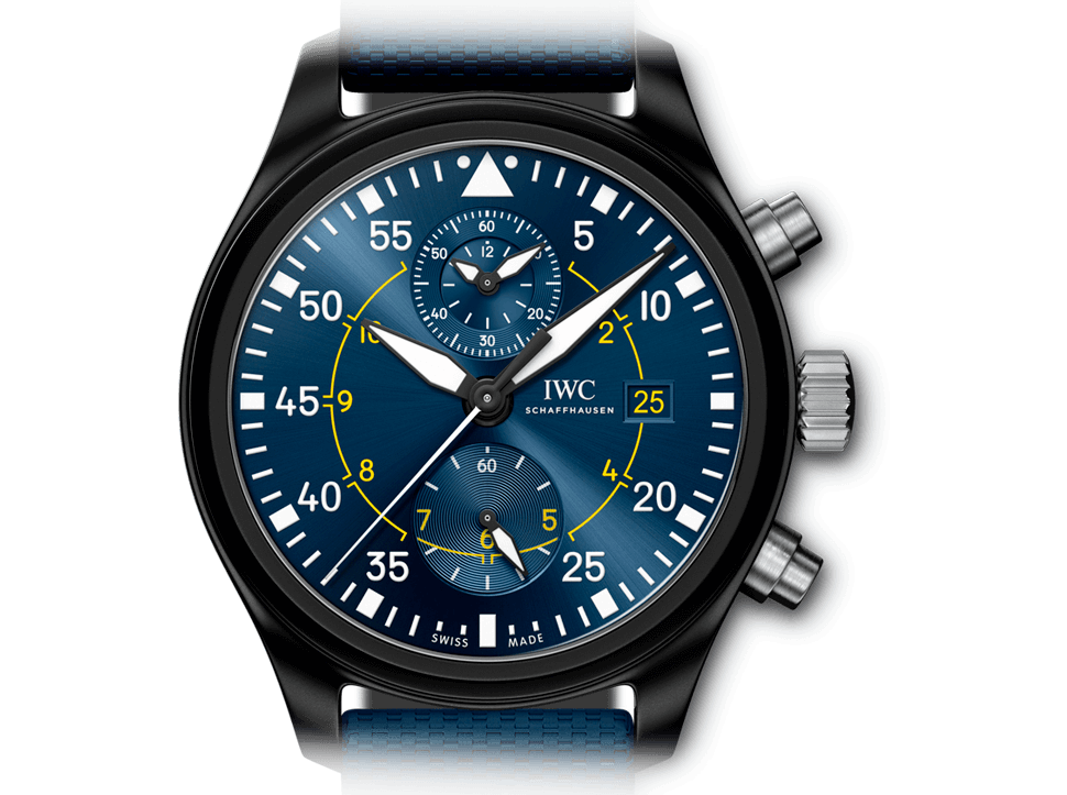 Buy original IWC Pilot's Watch Chronograph Edition Blue Angels IW389008 Bitcoins!