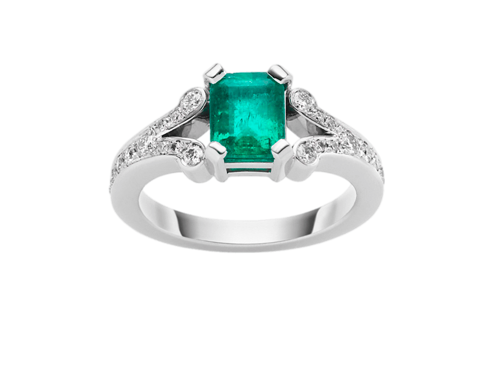 Buy original Jewelry Stoess Emerald RING 410036030011 with Bitcoins!