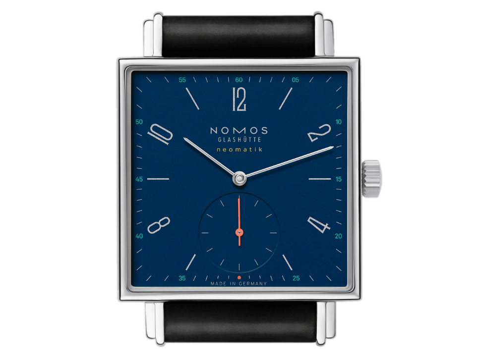 Buy original Nomos Glashuette TETRA NEOMATIK 39 MIDNIGHT BLUE 422 with Bitcoin!