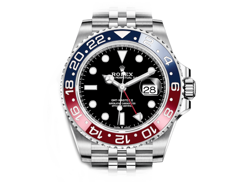 Buy original Rolex GMT-MASTER II m 126710blro-0001 with Bitcoins!