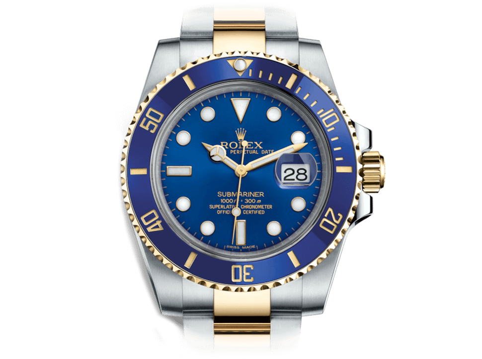 Buy original Rolex Submariner 116613LB with Bitcoin at www.bitdials.eu