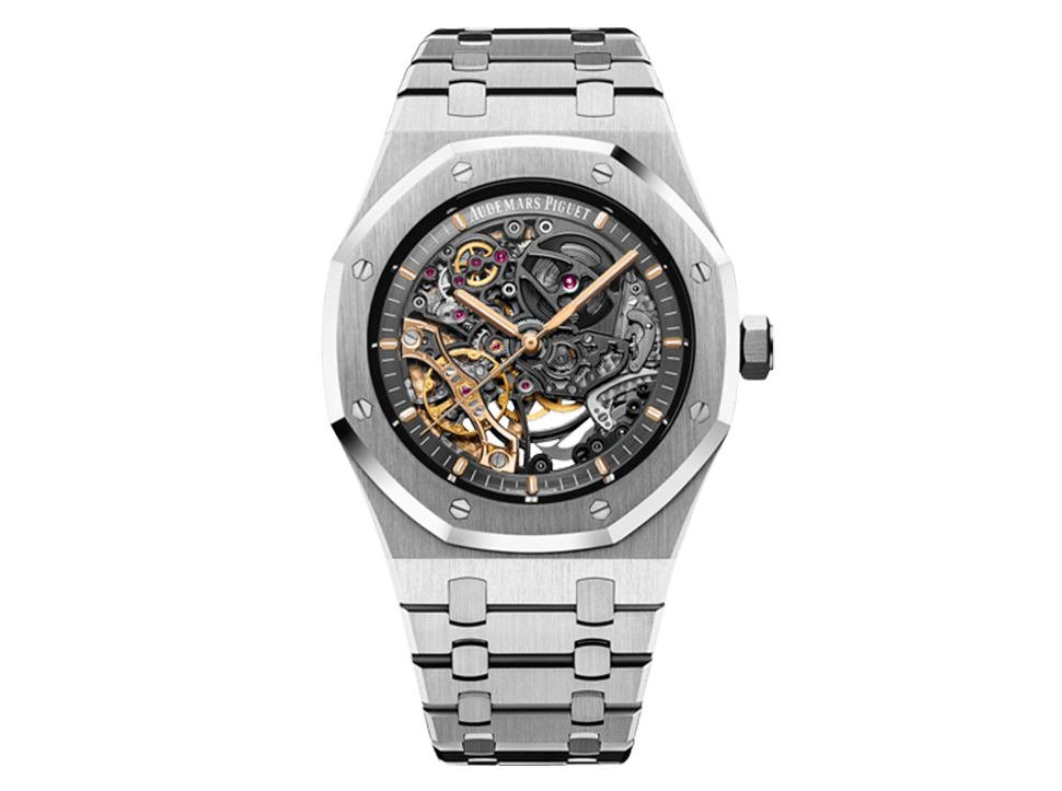 Buy original Audemars Piguet ROYAL OAK DOUBLE BALANCE WHEEL OPENWORKED with Bitcoins!