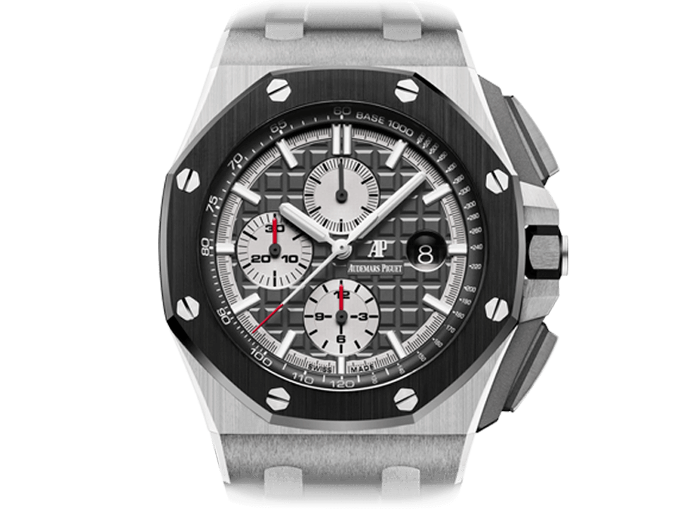 Buy original Audemars Piguet Royal Oak Offshore Selfwinding Chronograph 26400IO.OO.A004CA.01 with Bitcoins!