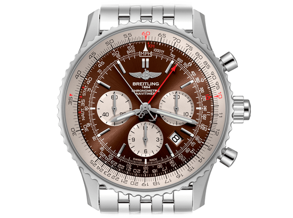 Buy original Breitling NAVITIMER 1 B03 CHRONOGRAPH RATTRAPANTE 45 AB031021/Q615/453A with Bitcoins!