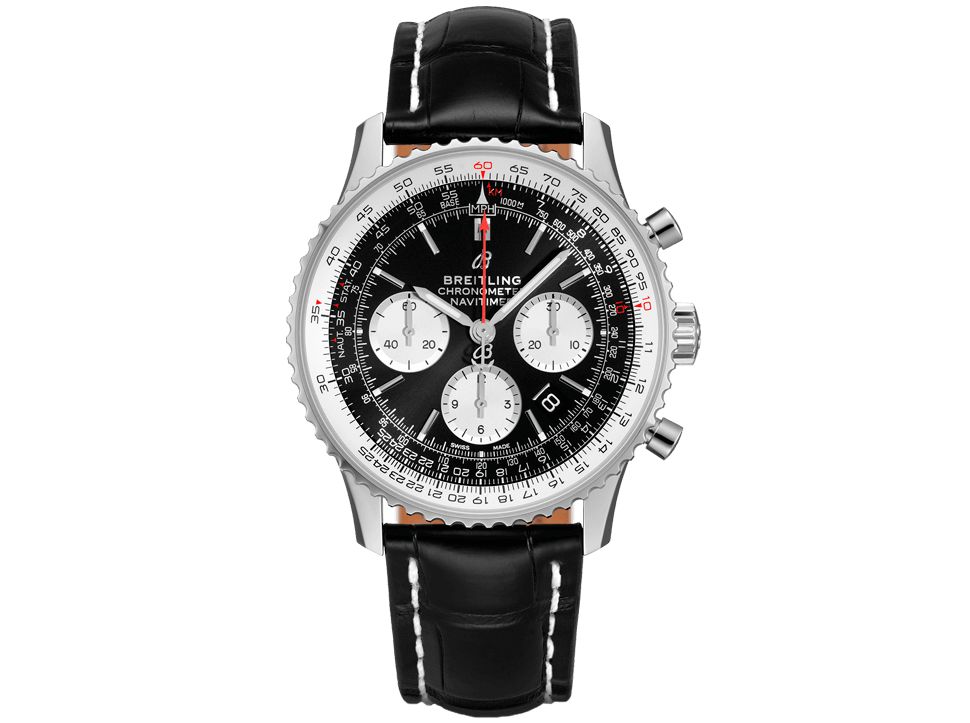 Buy original Breitling Navitimer B01 Chronograph AB0121211B1P1 with Bitcoins!