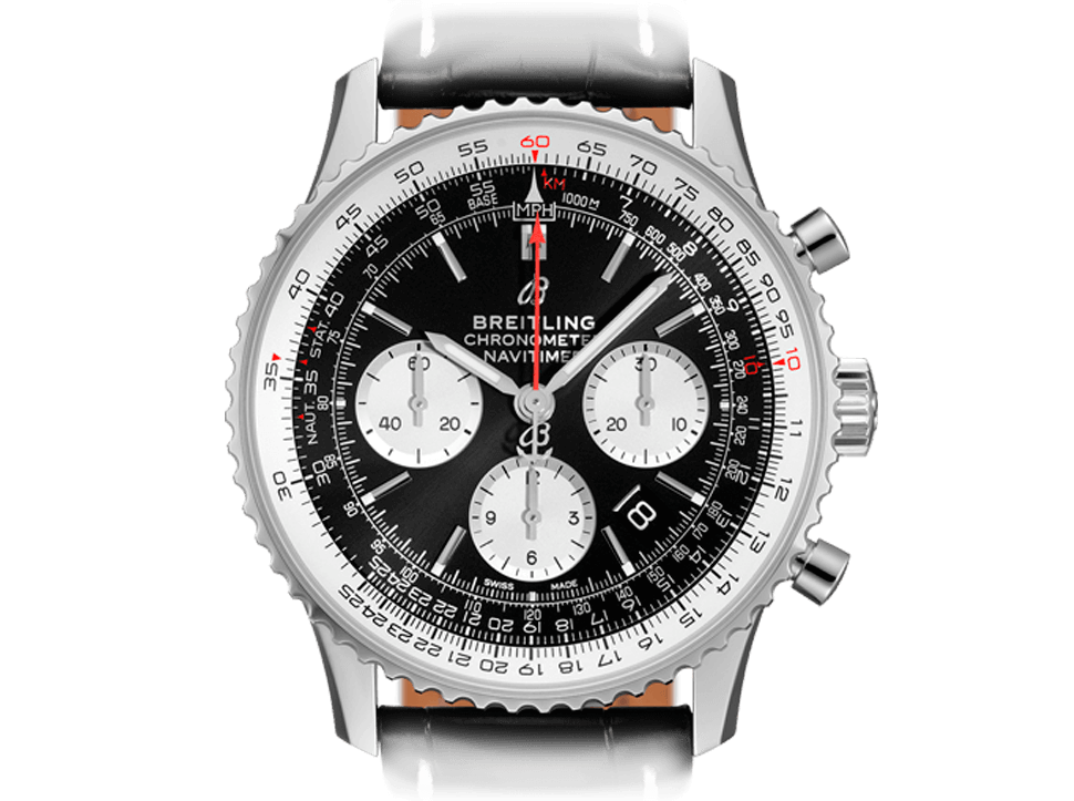 Buy original Breitling Navitimer B01 Chronograph AB0121211B1P1 with Bitcoins!