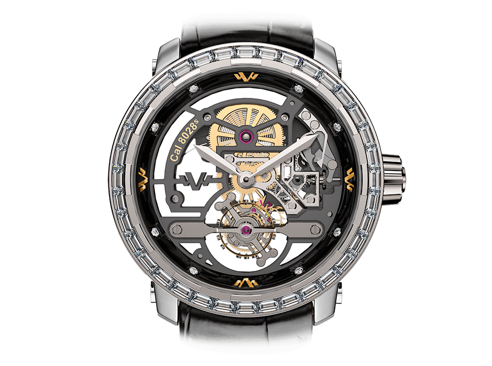 Buy original Dewitt Twenty-8-Eight Skeleton Tourbillon T8.TH.009A with Bitcoin!