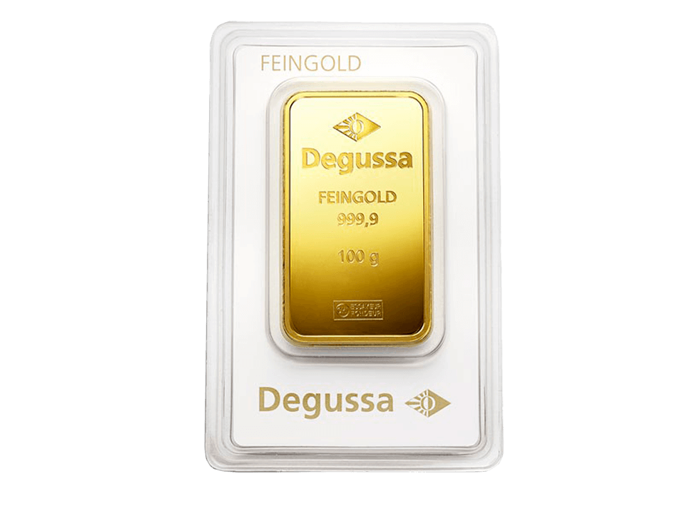  BitDials | Buy original Degussa Gold Bar (minted) 100 g with Bitcoins!