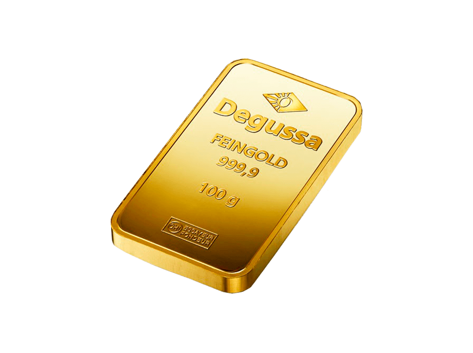  BitDials | Buy original Degussa Gold Bar (minted) 100 g with Bitcoins!