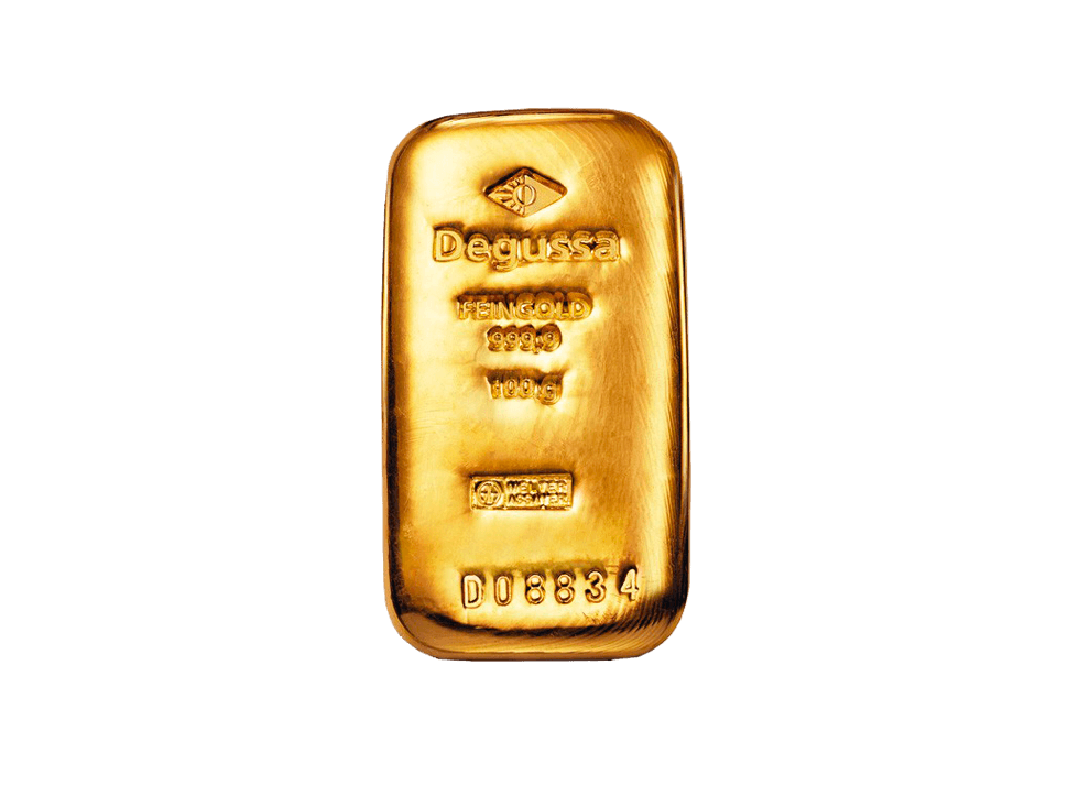  BitDials | Buy original Degussa Gold Bar (casted) 100 g with Bitcoins!