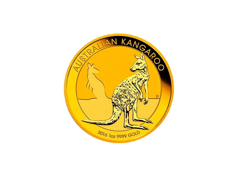 Buy original gold coins 1 oz Gold Australia Kangaroo with Bitcoin!