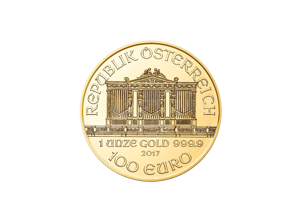 Buy original gold coins 1 oz Gold Wiener Philharmoniker with Bitcoin!