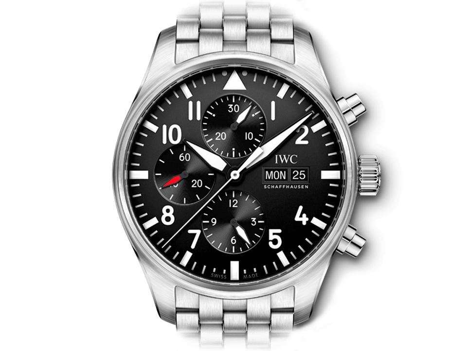 Buy original IWC PILOT’S WATCH CHRONOGRAPH  IW377710 Bitcoins!