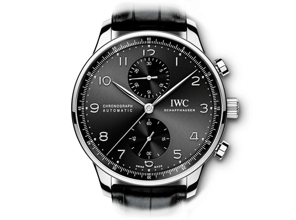 Buy original IWC Portuguese Chronograph IW371447 with Bitcoins!