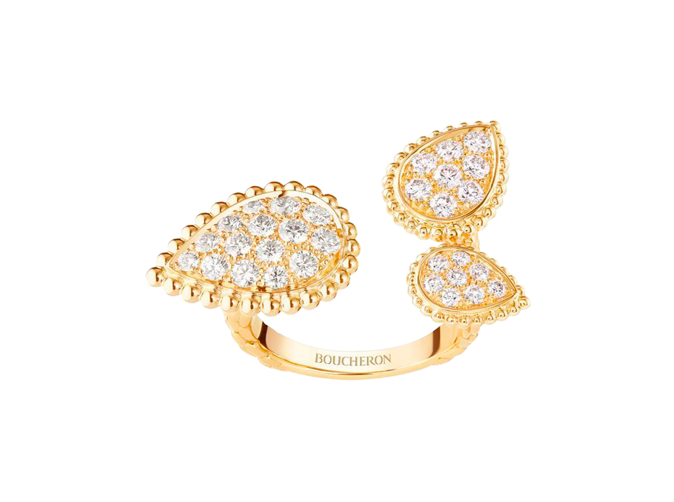 Buy original Boucheron Serpent Boheme Ring with Bitcoin!