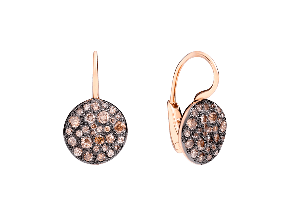 Buy original Jewelry Pomellato Sabbia Earrings O.B204MO7BR Bitcoins!