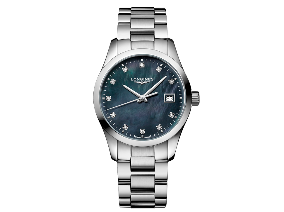 Buy original Longines Conquest L2.386.4.88.6 with Bitcoin!