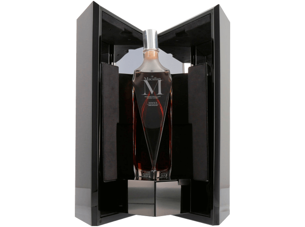 Buy original Whiskey Macallan M Decanter Release 2020 MMXX with Bitcoin!