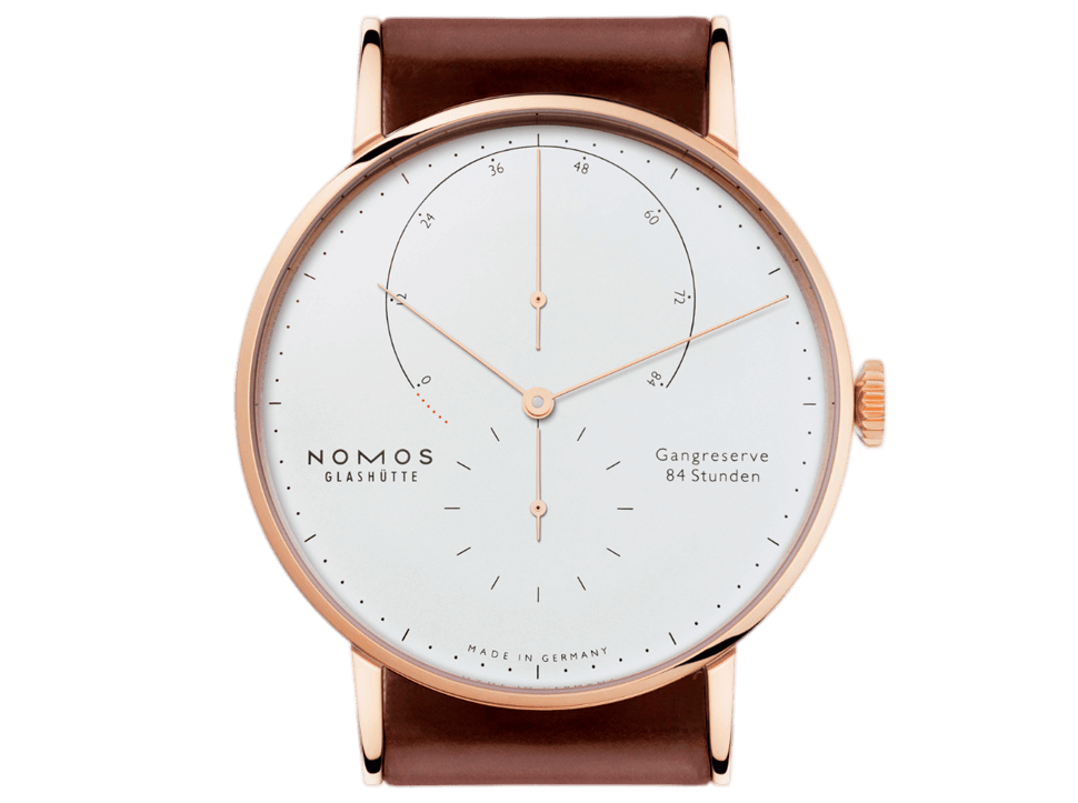 Buy original Nomos Glashuette LAMBDA ROSE GOLD 930 with bitcoin!