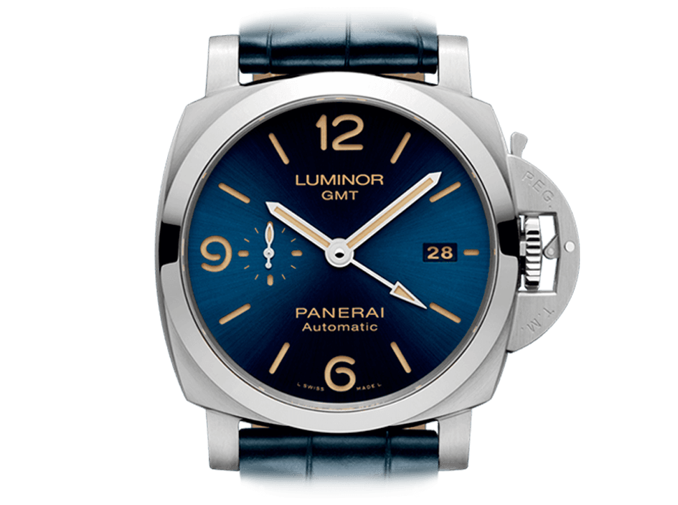 Buy original Panerai Luminor GMT PAM01033 with Bitcoin!