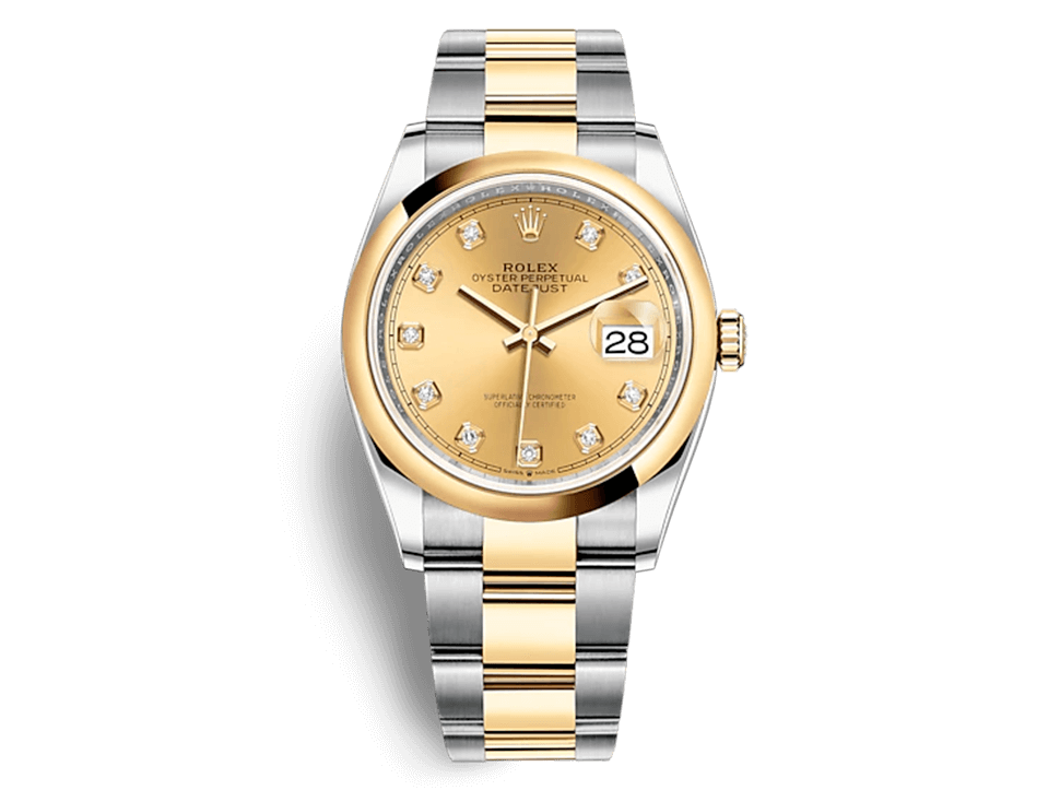 Buy original  Rolex Datejust 36 m 126203-0018 with Bitcoin!