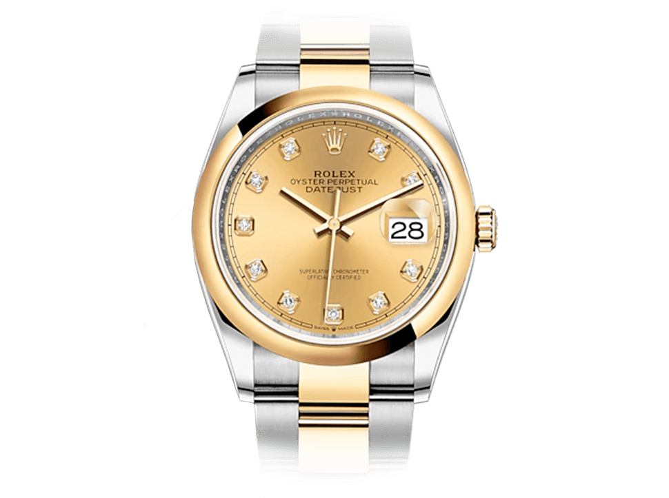 Buy original  Rolex Datejust 36 m 126203-0018 with Bitcoin!