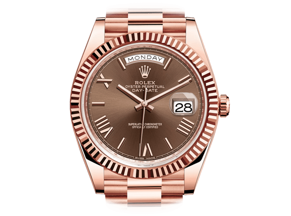 Buy original Rolex DAY-DATE 40 228235 with Bitcoins!