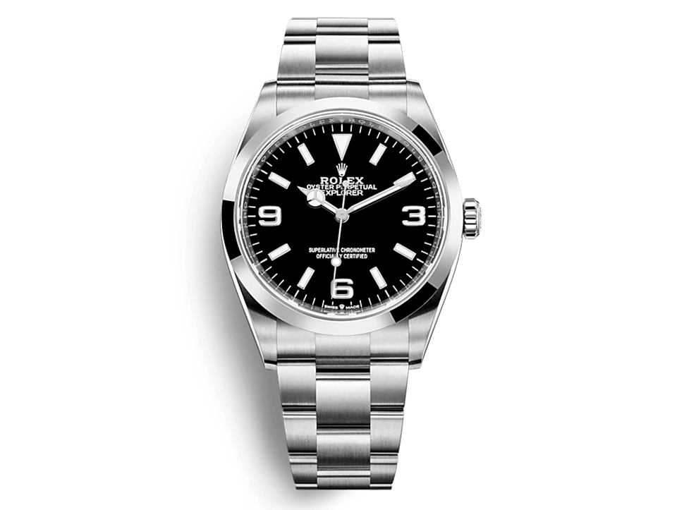 Buy original Rolex EXPLORER m 124270-0001 with Bitcoin!