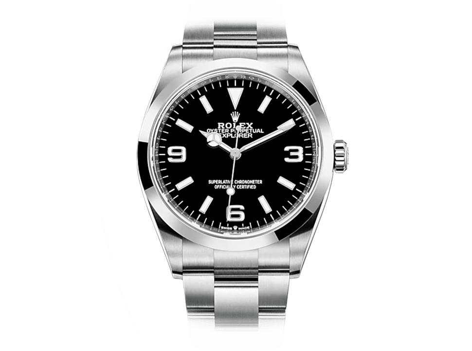 Buy original Rolex EXPLORER m 124270-0001 with Bitcoin!