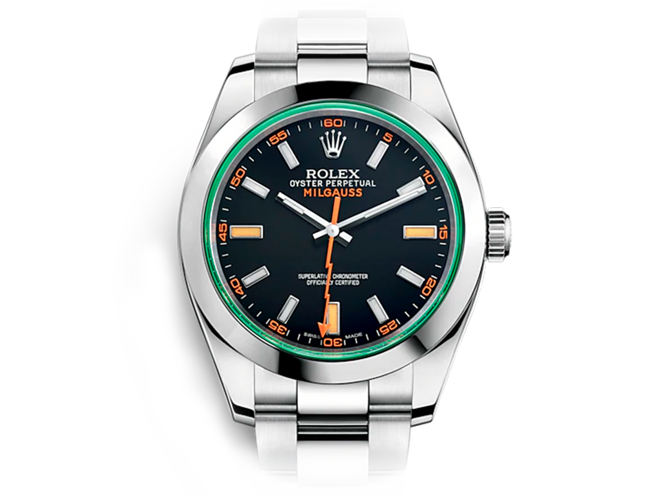 Buy original ROLEX MILGAUSS 116400gv with bitcoins!