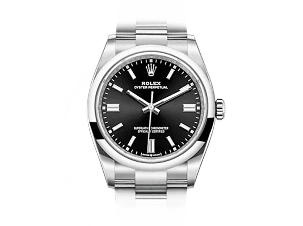 Buy original Rolex Oyster Perpetual 36 m 126000-0002 rhodium with Bitcoin!