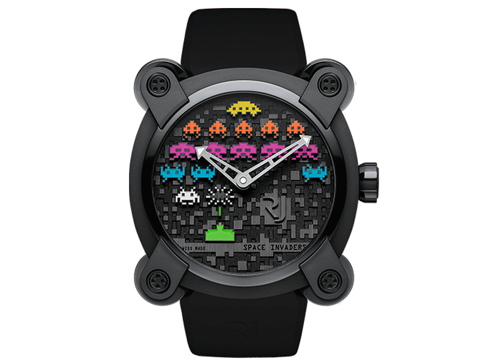 Buy original Romain Jerome MOON INVADER SPACE INVADERS™ POP RJ.M.AU.IN.006.13 with Bitcoin!