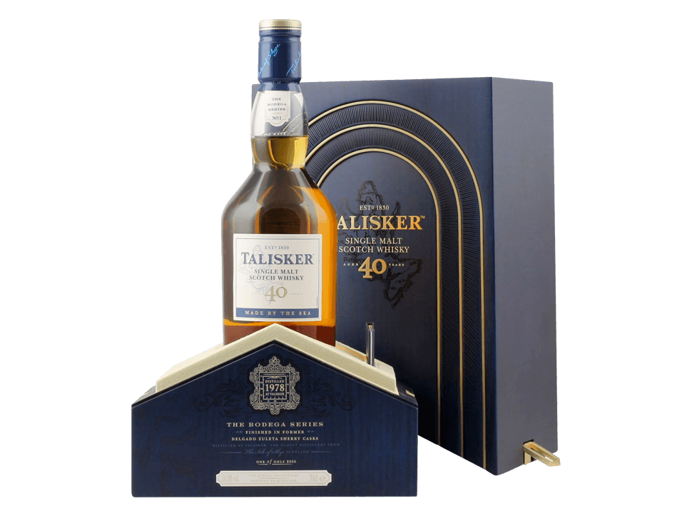 Buy original Whiskey Talisker 1978 40 years Bodega Collection with Bitcoin!