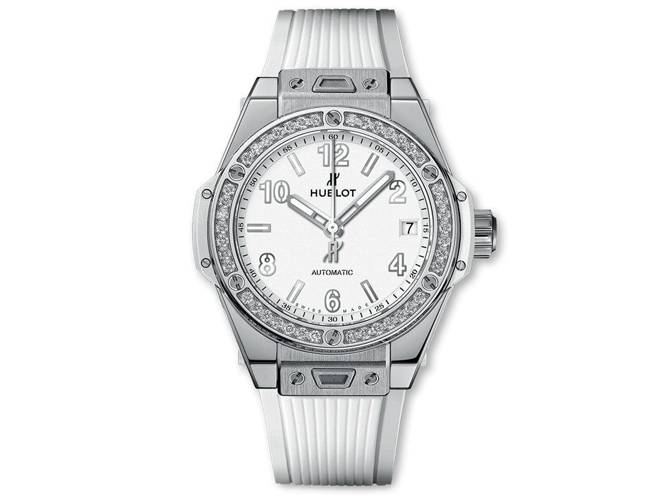 Buy original Hublot BIG BANG ONE CLICK STEEL WHITE DIAMONDS with Bitcoins!