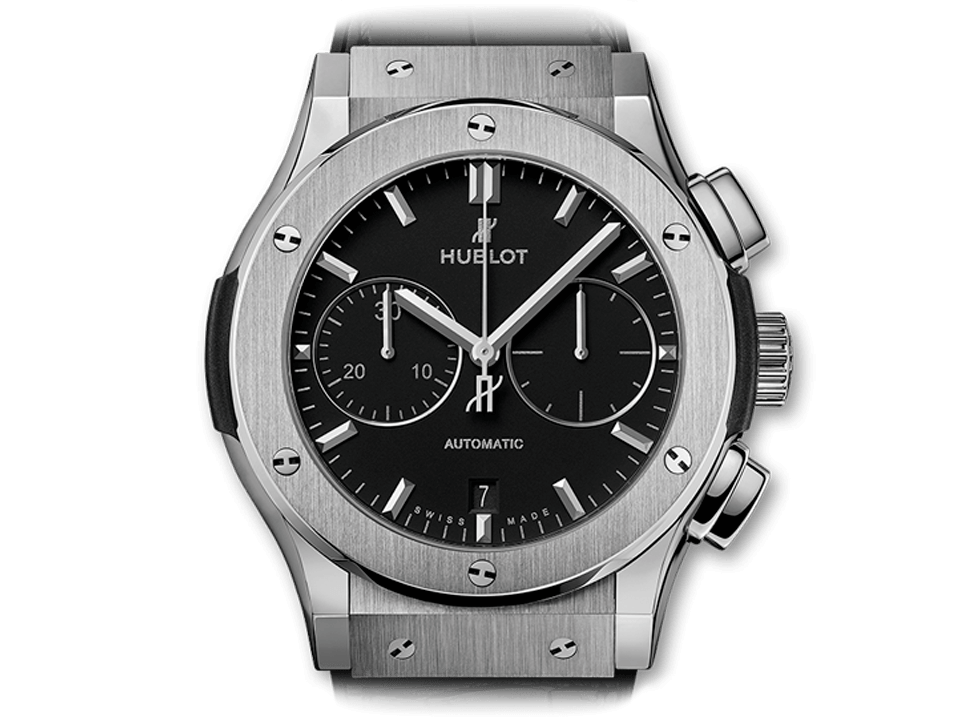 Buy original Hublot CLASSIC FUSION CHRONOGRAPH TITANIUM 521.NX.1171.LR with Bitcoins!