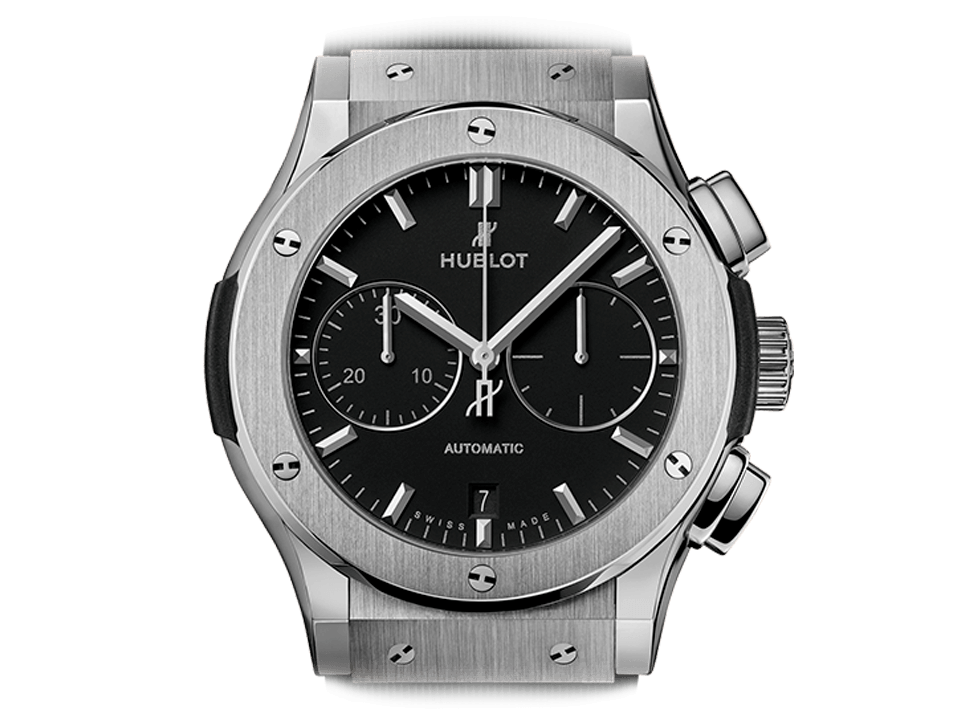 Buy original Hublot CLASSIC FUSION CHRONOGRAPH TITANIUM 521.NX.1171.RX with Bitcoin!