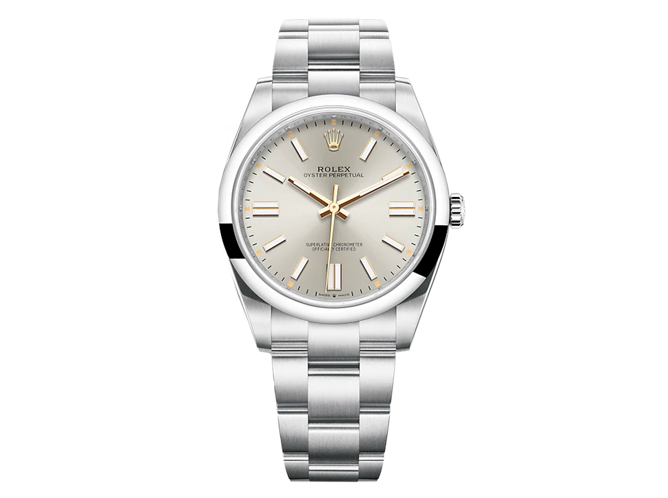 Buy original Rolex Oyster Perpetual m 124300-0001 with Bitcoins!