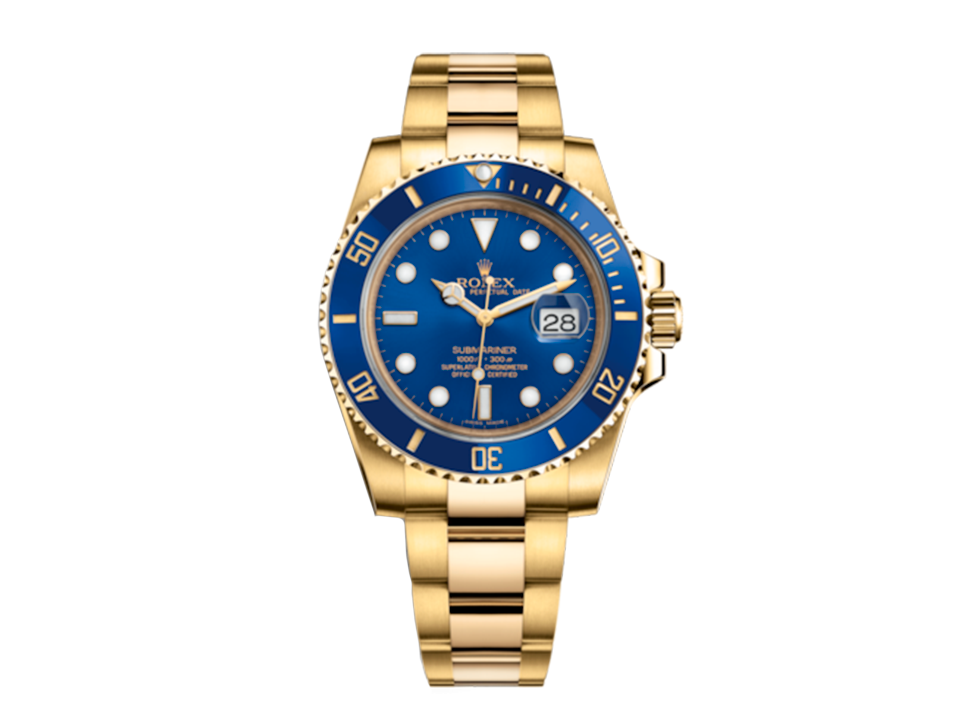 Buy original Rolex Submariner 116618lb with Bitcoin!