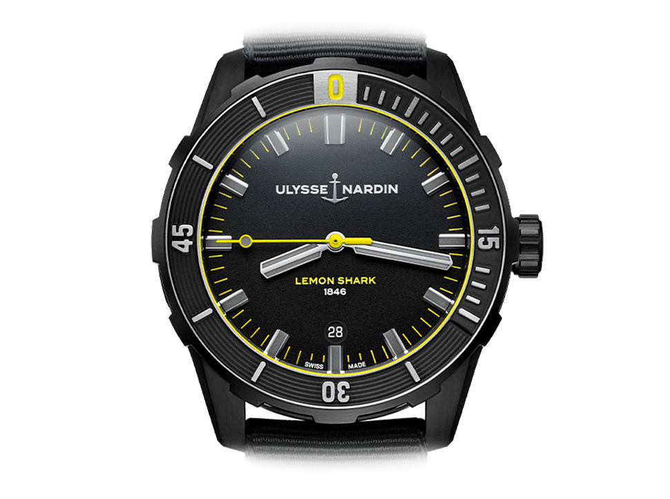 Buy original Ulysse Nardin Diver Lemon Shark 8163-175LE/92 with Bitcoin!